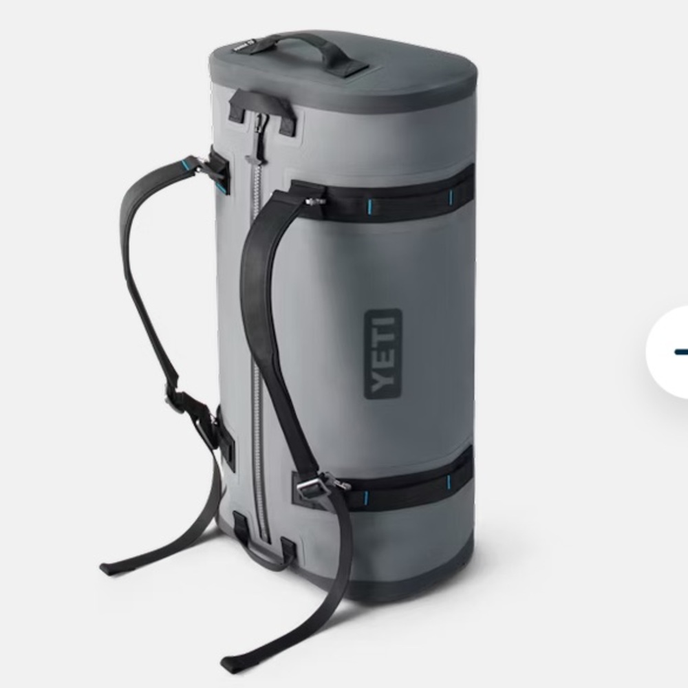 - Yeti 75L waterproof duffel bag